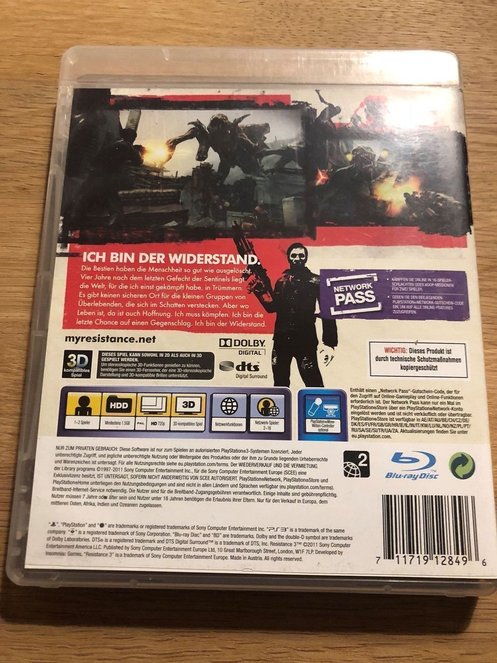 Sony Giochi: Resistance 3 für Ps3 – Usato da Kestenholz venduto da Inna09 1