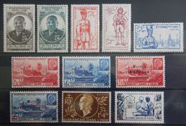 Französisch Indien ex. Kat. 123-304 * 1941/50