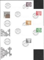 9 FDC 534 - 542 Serie Einzelmarken ET Bern 1973-1975