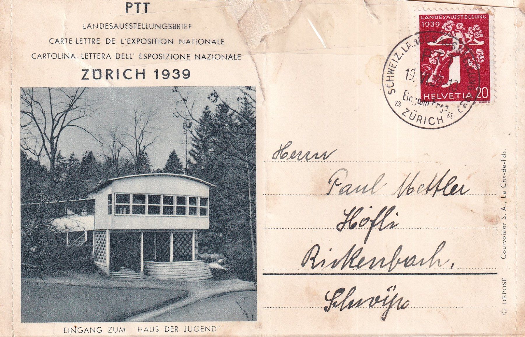 Ansichtskarten: Blatten ob Naters   VS  -   Postauto Brig - Blatten – Gebraucht aus Brig von Valcards54 2