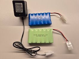 2x Ni-MH 7.2V Akku (600mAh/3000mAh) inkl. Ladegeraet