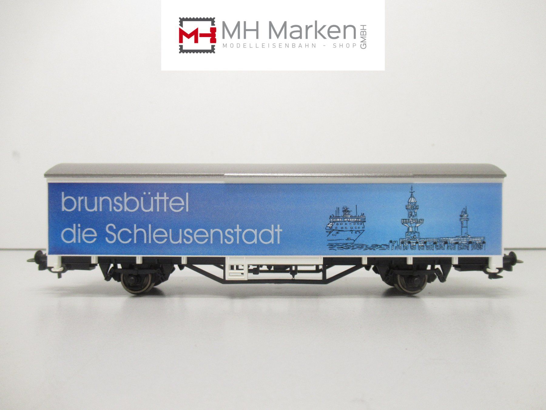 Piko Modelleisenbahnen: Piko 95874 ged. Güterwagen "Brunsbüttel" Deutsche Bahn DC H0 – Gebraucht aus Basel von mhmarken
