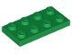 Lego Spielzeuge: Lego Green Plate 2 x 4 4 Stück – Neu (gemäss Beschreibung) aus Weingarten-Kalthäusern von McGmavlo