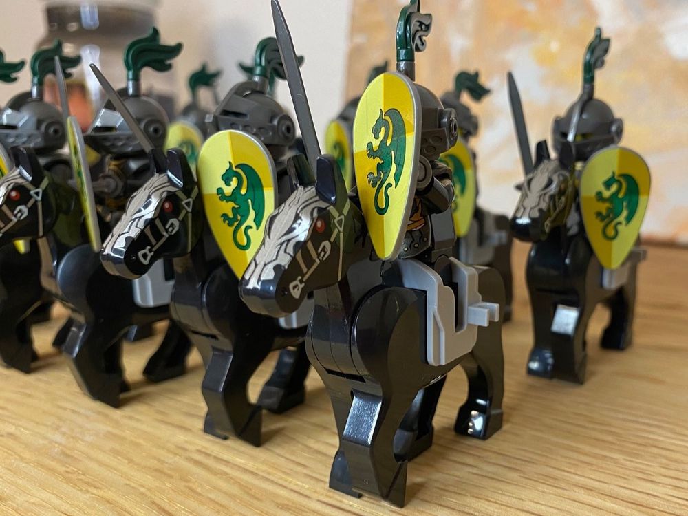 10 coole Löwen - Ritter inkl. Pferde Figuren | für Lego (Neu und ...
