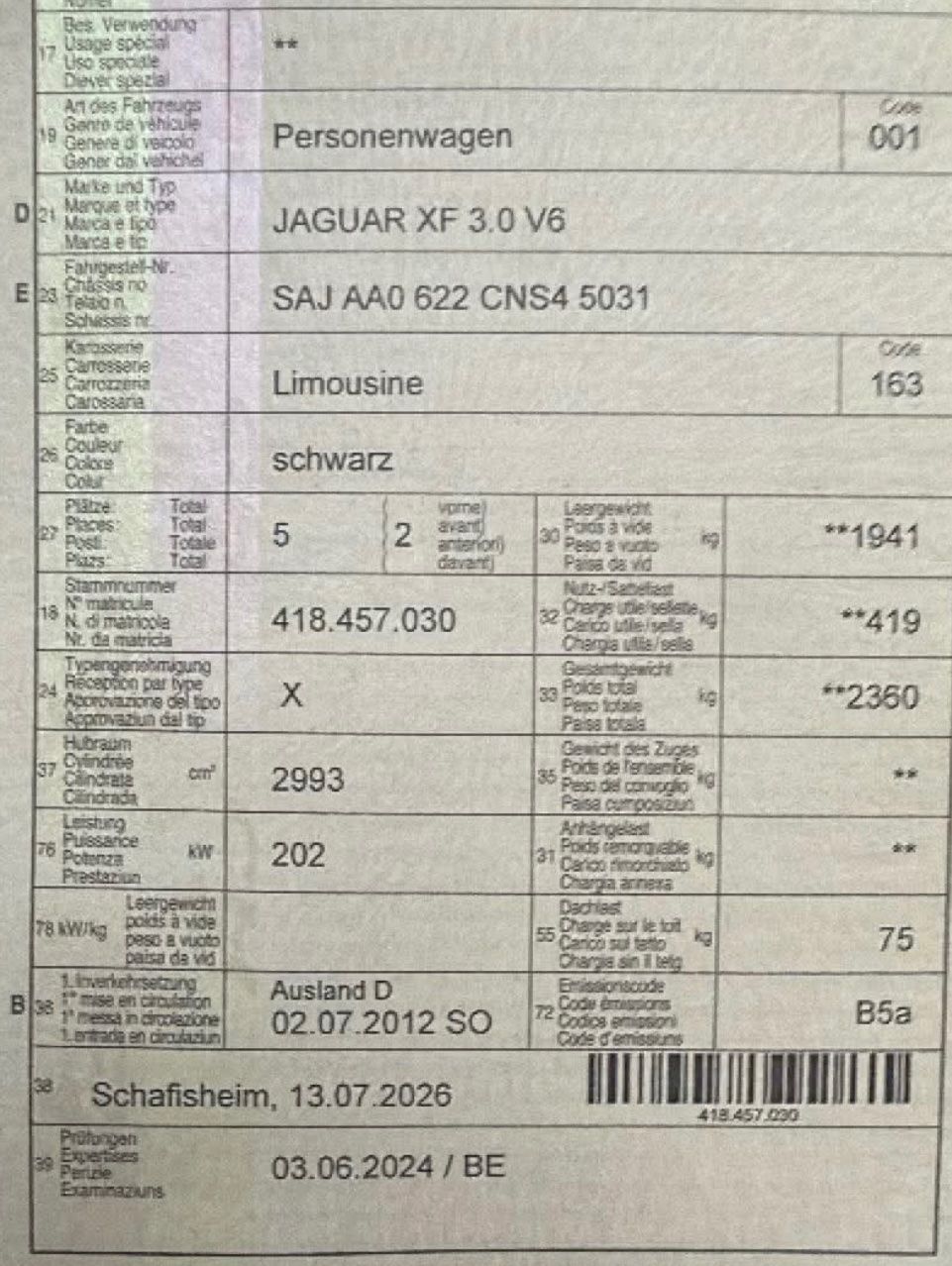 Jaguar Autos: JAGUAR XF 3.0 V6 S Premium Luxury – Gebraucht aus Würenlos von ana_9g8t 6