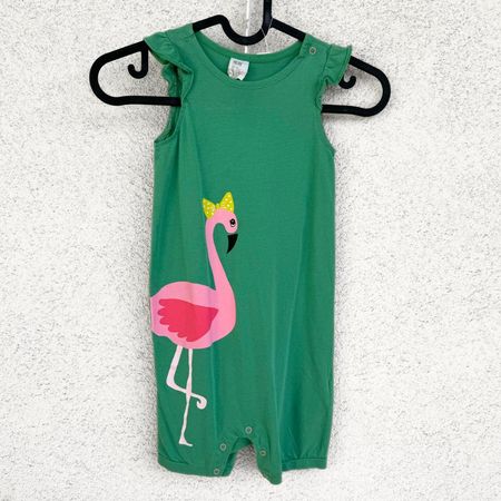 H&M Body Bébé Vert Flamant Rose - Taille EUR 92