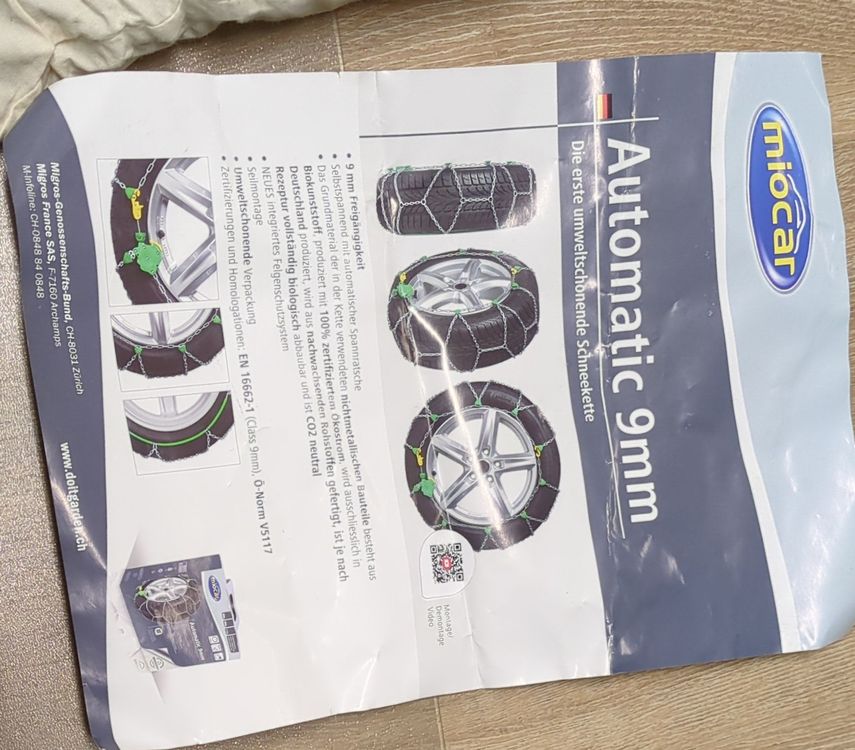 Chaînes à Neige SYNCHRO 9 Mm – Tension Automatique, Paire, Homologuées, Pour Pneus 97, Coffret Avec Gants Et Rustines - 5