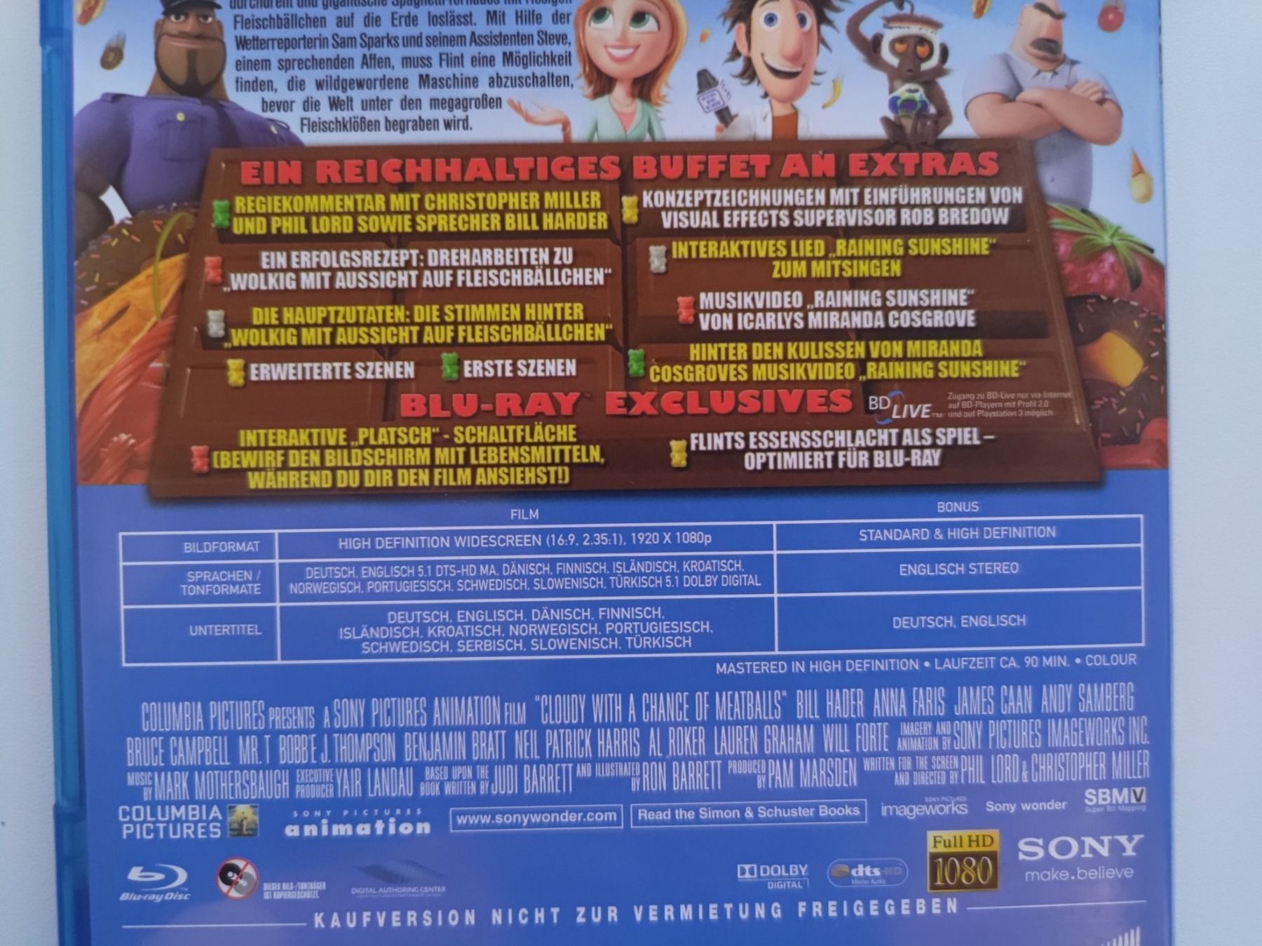 Alle DVDs: Wolkig mit Aussicht auf Fleischbällchen – Gebraucht aus Liestal von Kratzilla 3