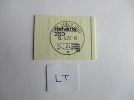 Voll Letzttagsstempel der Poststelle 1132 Lully VD