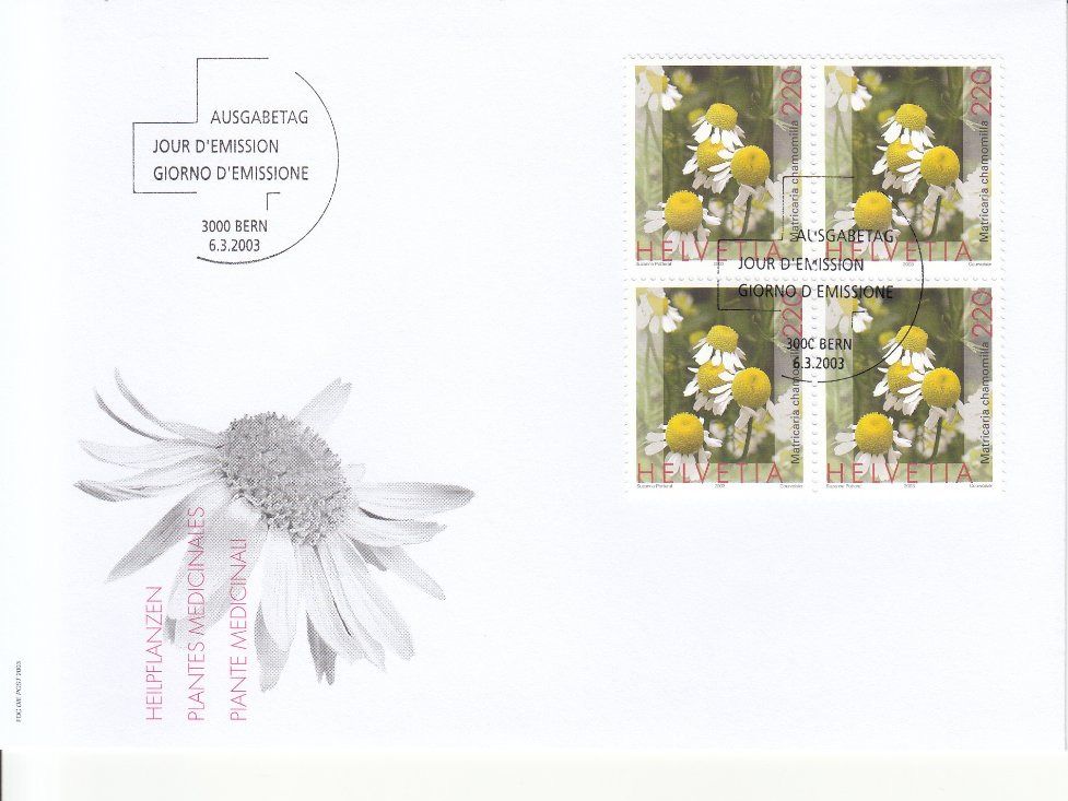 Tutti i francobolli: SBK 1073 - 1079 im 4er-Block FDC – Usato da Bürglen TG venduto da StampGraf 4