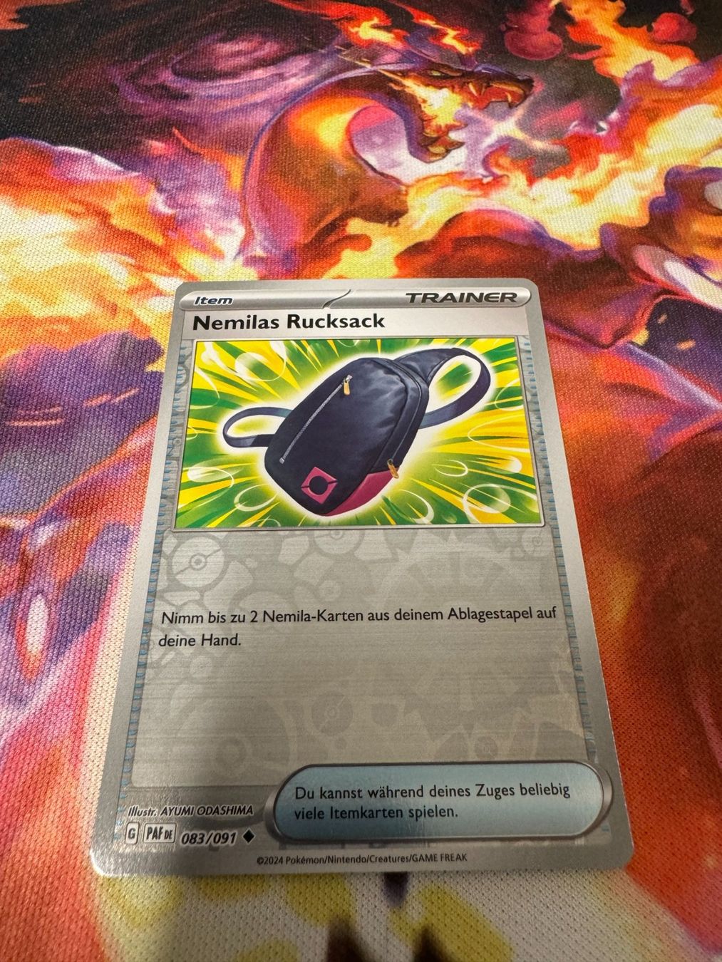 Pokémon Sammelbilder & Trading cards: Nemilas Rucksack (PAF 083 /Reverse Holo / Paldeas Schicksale – Neu (gemäss Beschreibung) aus Bülach von CherryBlu