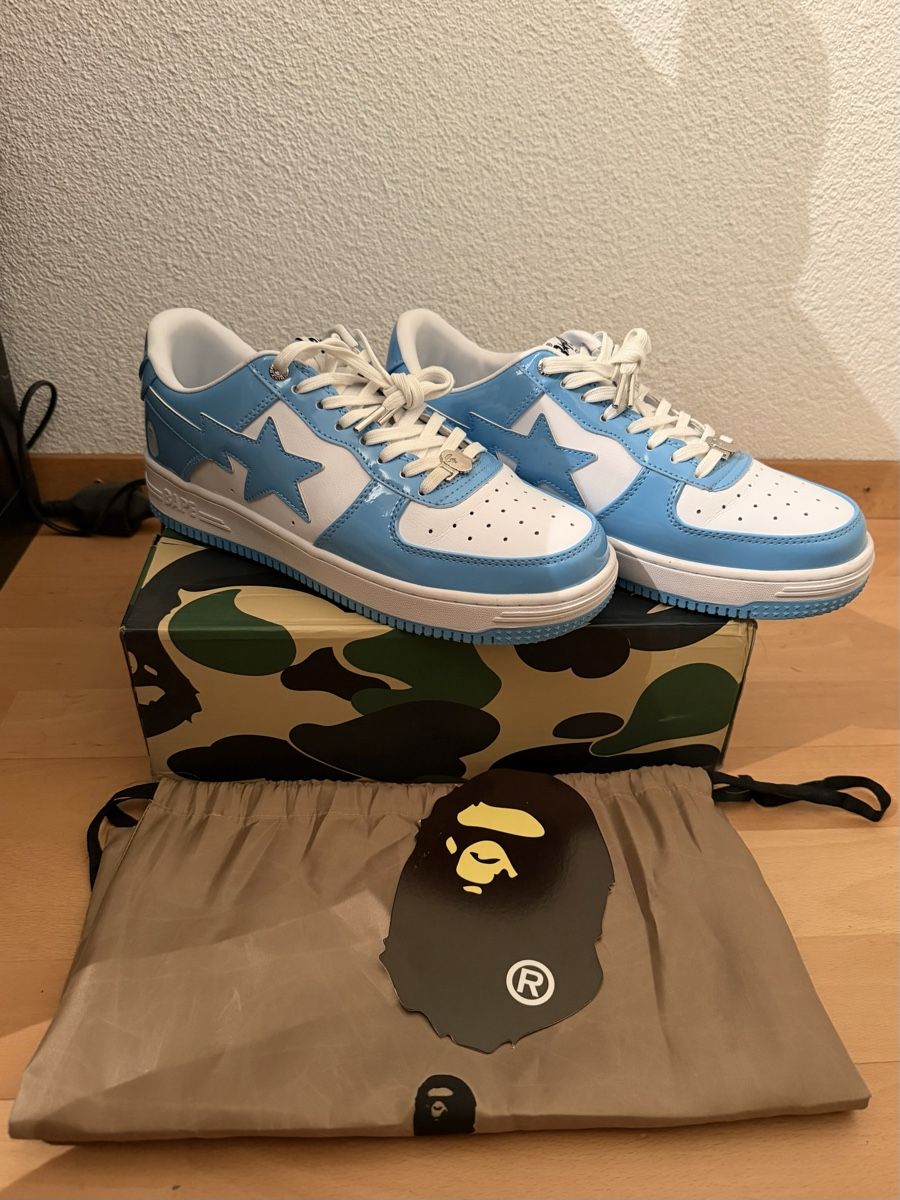 Bape Scarpe da uomo: Bape Sta weiss blau g 45  – Nuovo (secondo la descrizione) da Belp venduto da B7L0 1