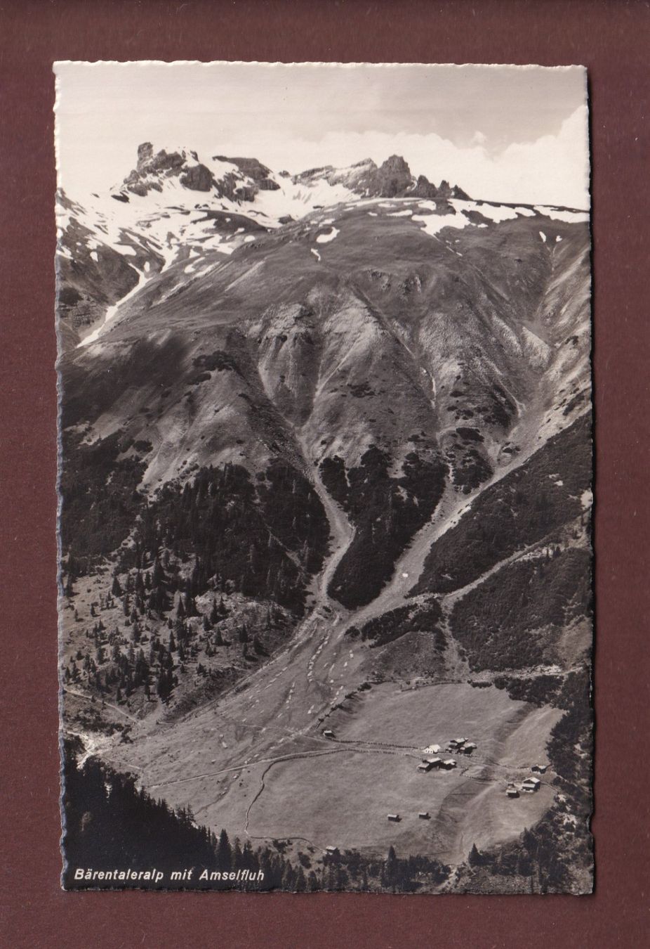 Cartoline postali: BÄRENTALERALP mit Amselfluh – Usato da Pully venduto da nicecards-shop