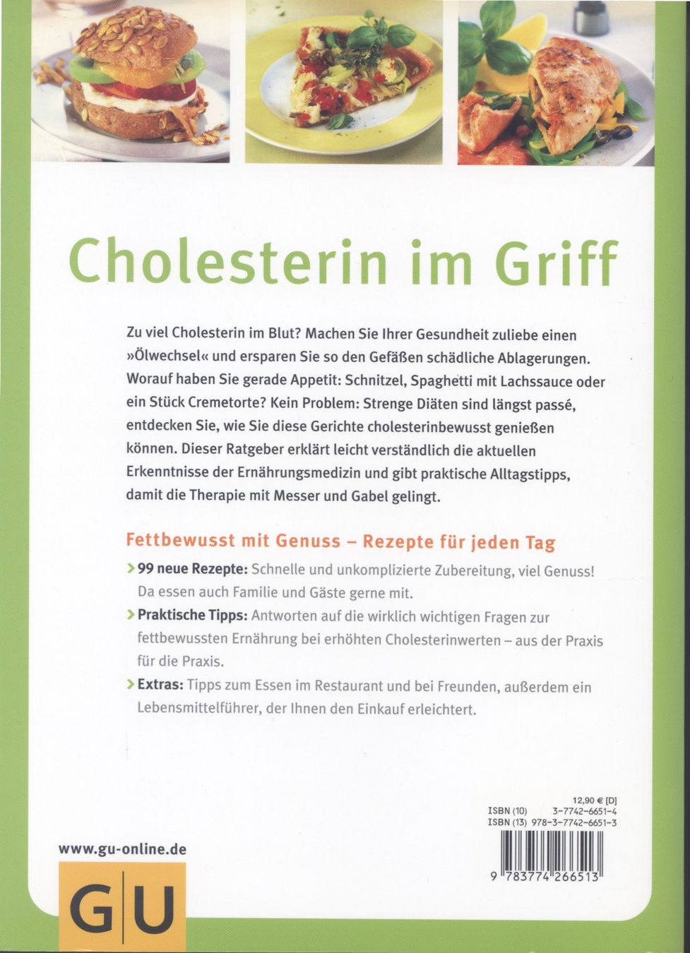 Libri: Cholesterin im Griff - Gesund essen – Nuovo (secondo la descrizione) da Biel/Bienne venduto da 07helios032 1