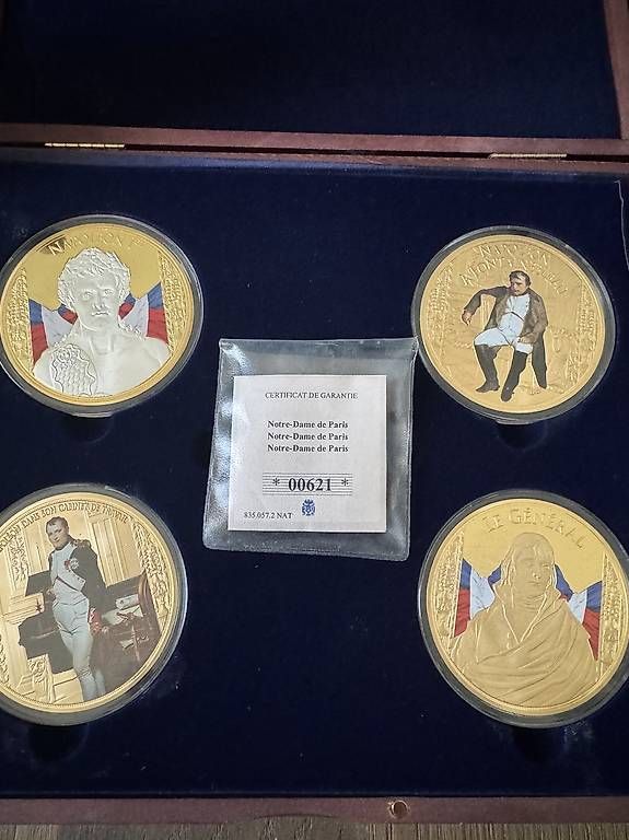 Medaillen: 16 Gilded Copper Commemorative Medals  Napoleon – Gebraucht aus Chêne-Bougeries von joe_7r2q 2