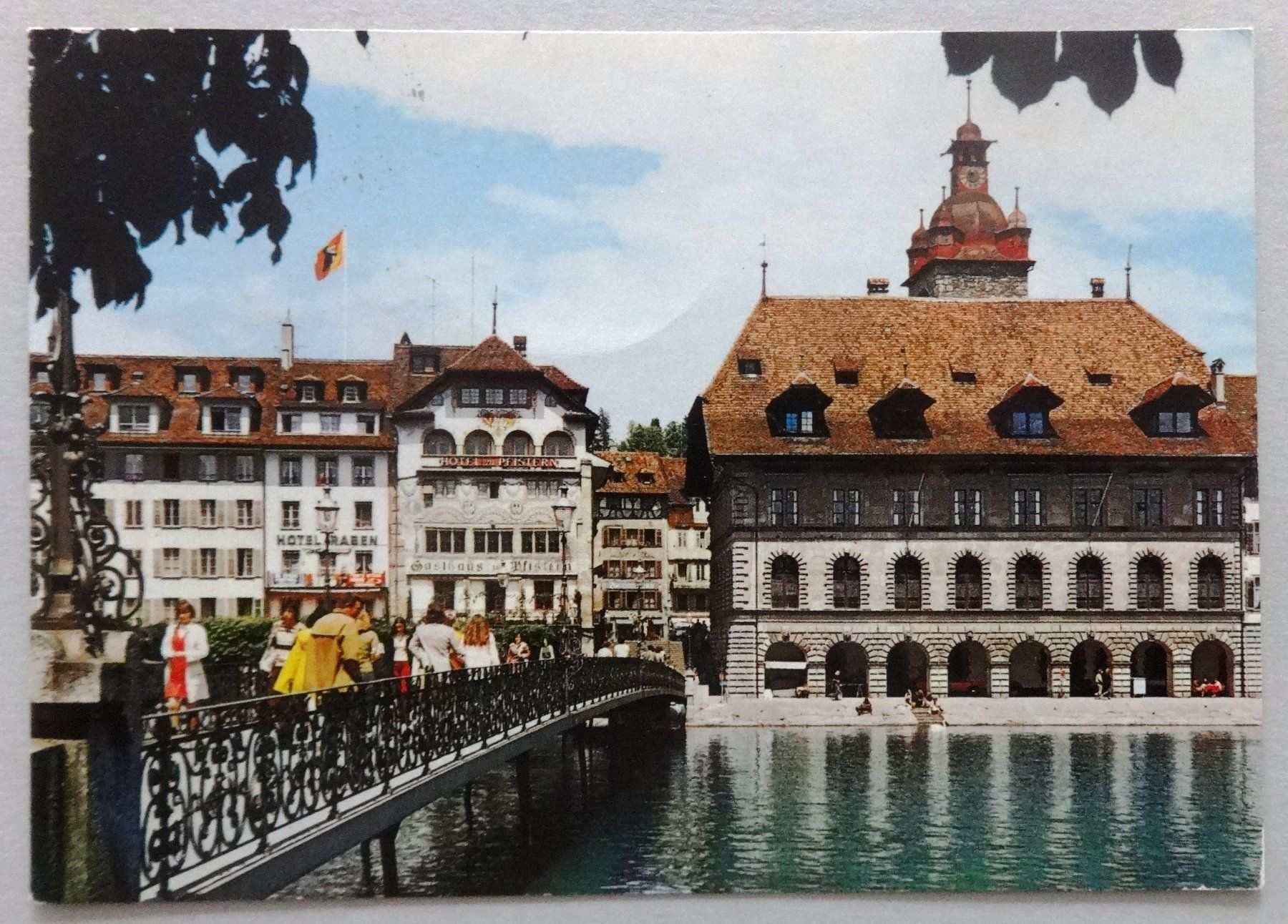 Cartoline postali: Luzern/Lucerne - Rathaus mit Brücke – Usato da Fétigny venduto da Billy2miny