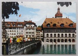 Luzern/Lucerne - Rathaus mit Brücke