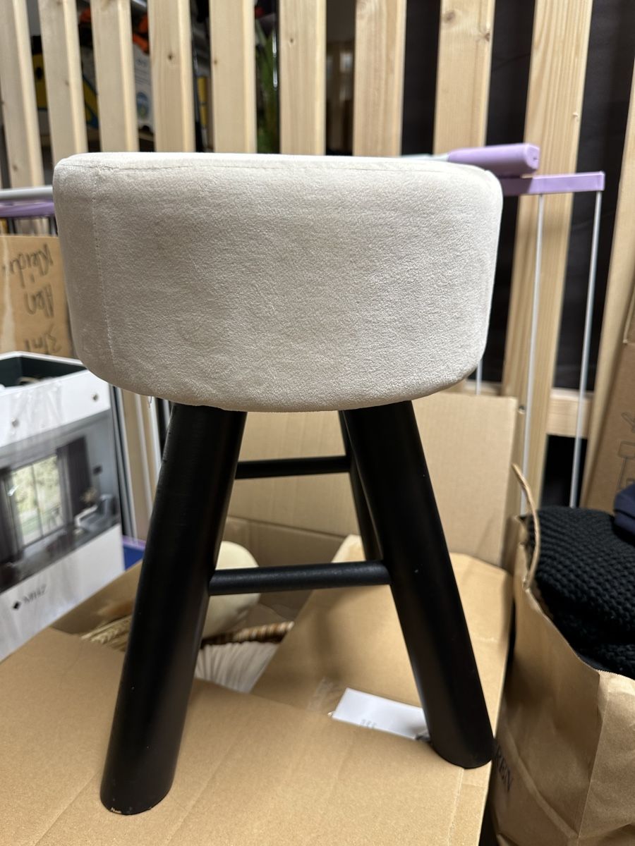 Sgabelli: Hocker Samt beige – Nuovo (secondo la descrizione) da Näfels venduto da Siljab 2