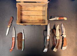 7tlg Outdoor Messer Sammlung - Herbertz, Haller, Alpina