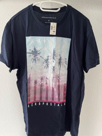 Aeropostale T-Shirt „M“ Dunkelblau (Fabrikneu)