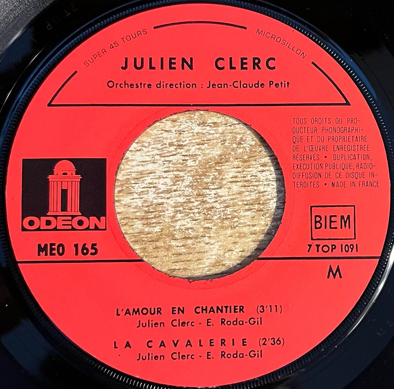 Vinyles: JULIEN CLERC - L'AMOUR EN CHANTIER – D'occasion à Bussigny par vinyl-pas-cher 2