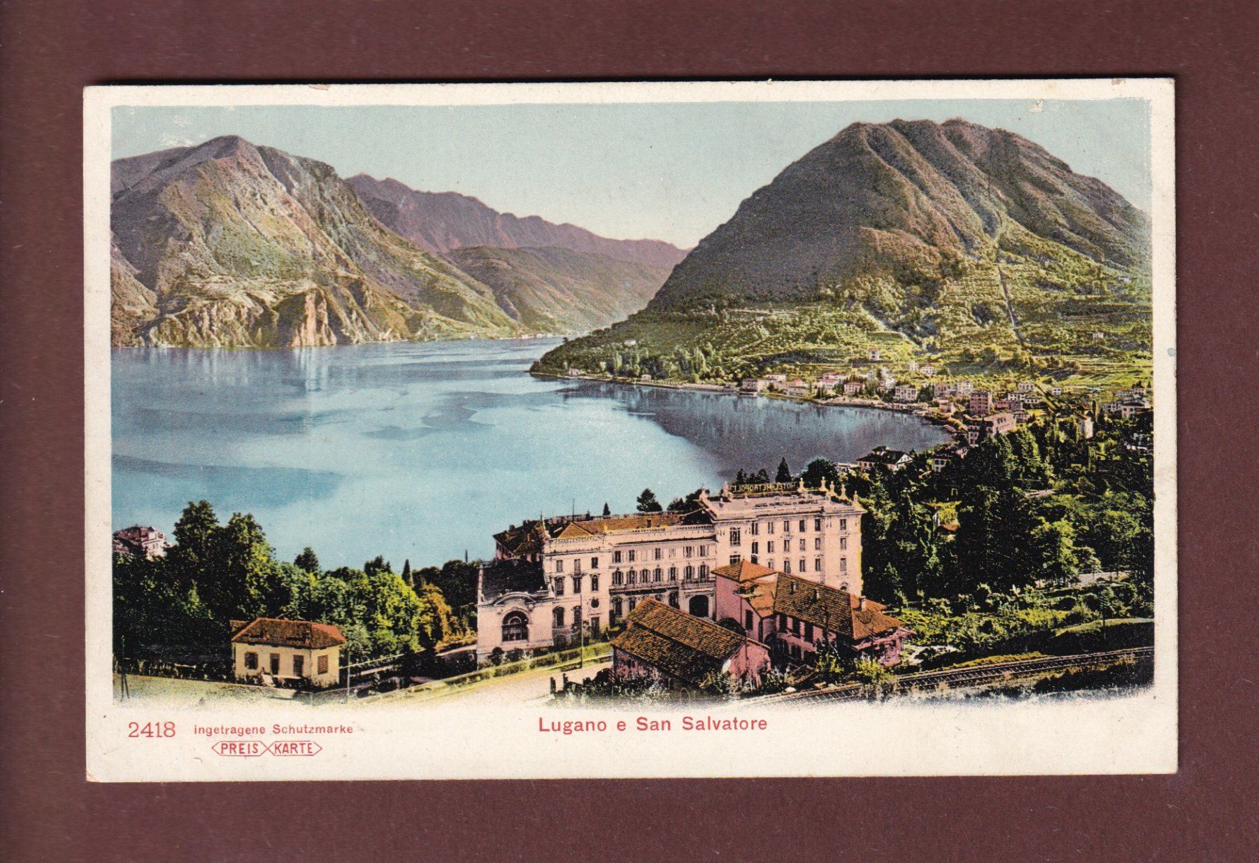 Ansichtskarten: LUGANO e San Salvatore – Gebraucht aus Pully von nicecards-shop