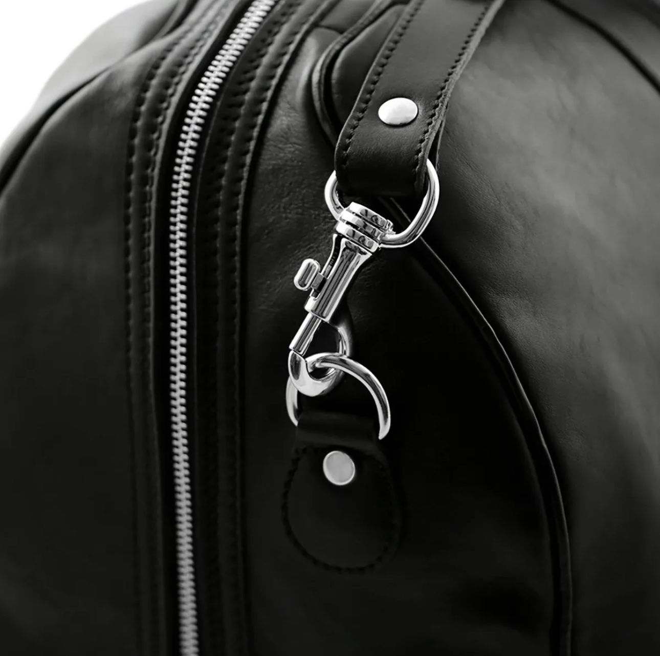 Taschen: Reisetasche Leder Lisbona -  Farbe: Schwarz – Neu und originalverpackt aus Wittenbach von WWW.DRILUBAGS.CH 1