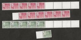 Schweiz 1970 Rollenanfang und Ende postfrisch