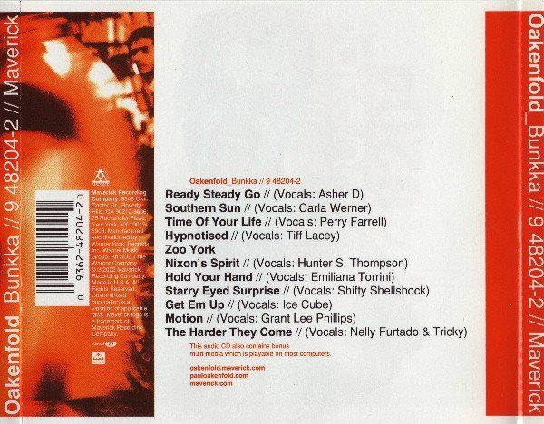 CD: Paul Oakenfold - Bunkka – Usato da Uzwil venduto da visions77 1