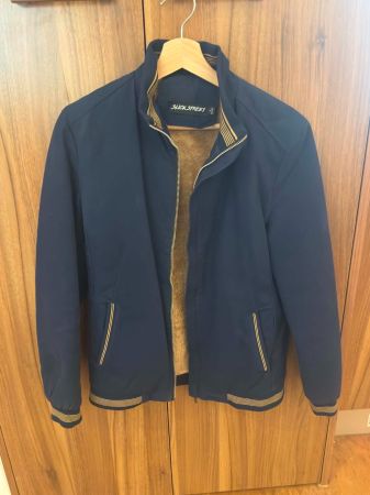 Blaue Herren Jacke, Futter warm, Gr. S, Top Zustand 👍