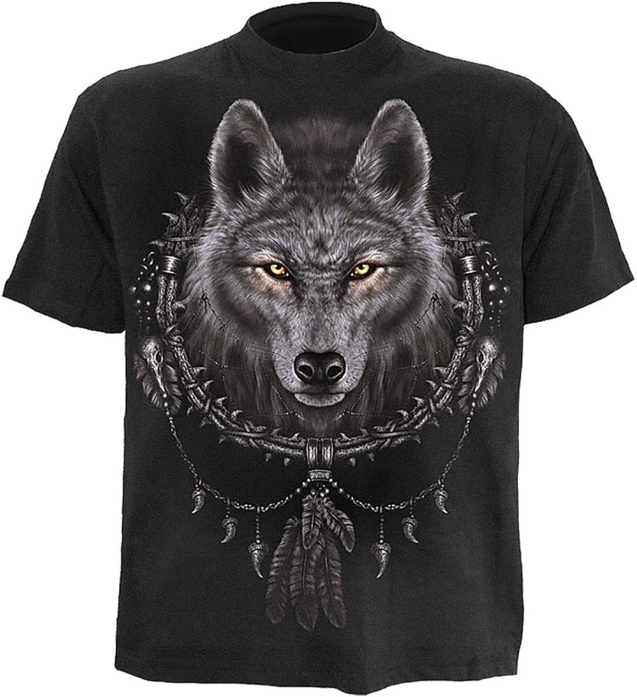 T-shirt: Spiral T-Shirt Wolf - Gothic, Punk, Emo – Nuovo (secondo la descrizione) da Gettnau venduto da Immortal_