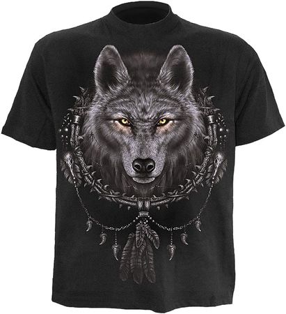 Spiral T-Shirt Wolf - Gothic, Punk, Emo