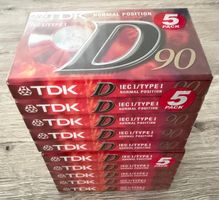 10 Stk Kassetten TDK - D 90 1997-2001 Typ I Ferro OVP