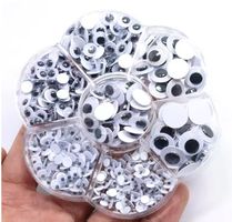 700x Stück Wackelaugen Set Basteln Div. Grössen  DIY