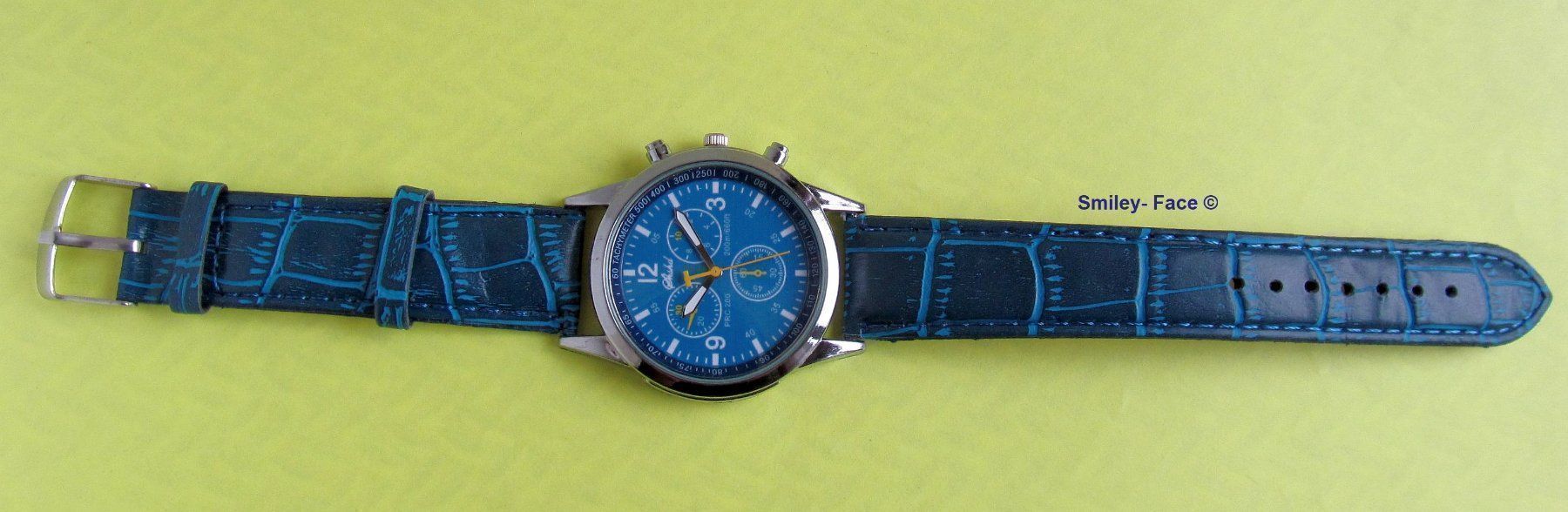 Orologi: Herrenuhr Silber mit blauem Zifferblatt – Nuovo e nell'imballaggio originale da St. Margarethen TG venduto da Smiley-Face 4