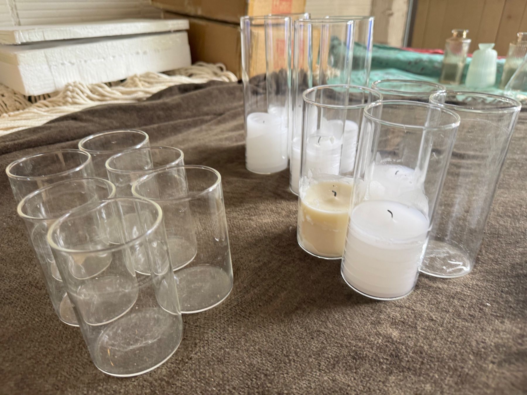 Portacandele: Kerzenständer / Glas Cylinder – Usato da Zollikofen venduto da Sarahmwm 1