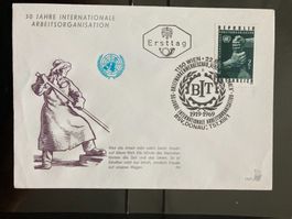 Österreich 1969 illustrierter FDC 50 J. BIT int. Arbeitsorg.
