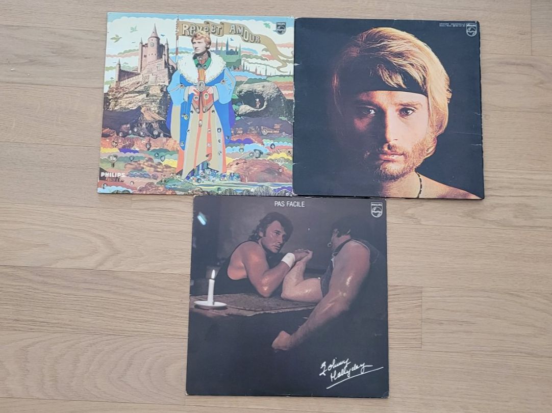 Schallplatten: 3 LP  Johnny Hallyday – Gebraucht aus Martigny von MZ-67