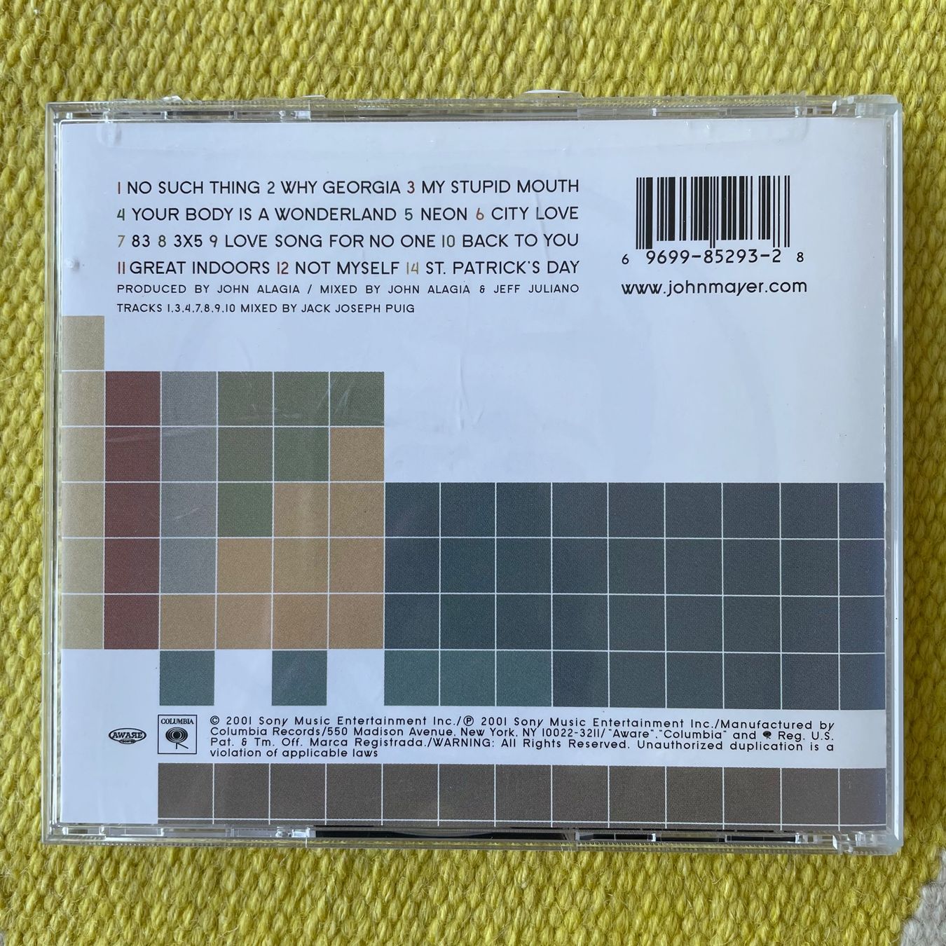 CD: JOHN MAYER-ROOM FOR SQUARES – Usato da Rorschacherberg venduto da CD-Roli 1