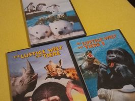 3 DVD s, Lustige Welt der Tiere