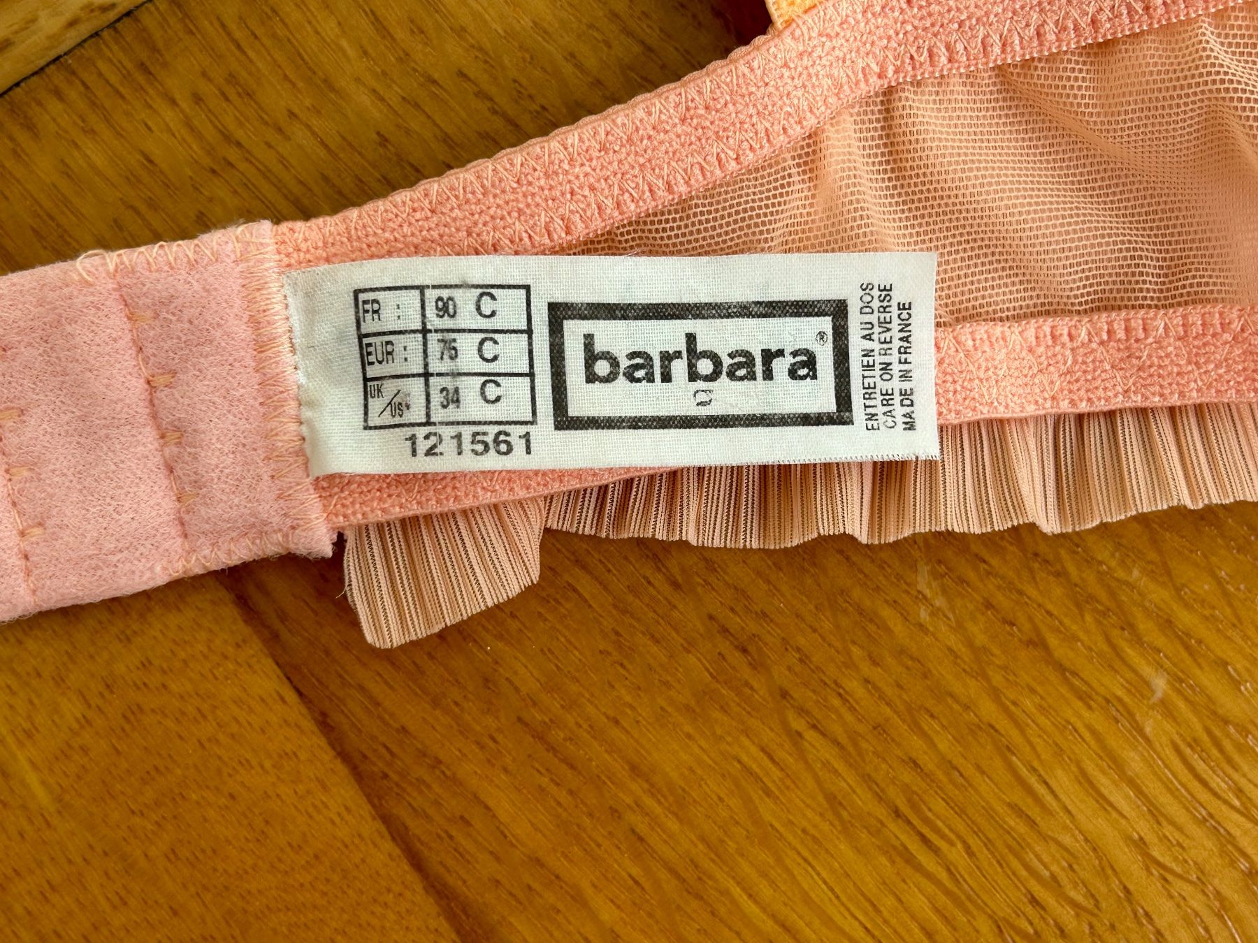 Sonstige Unterwäsche: Wunderschöner edler melonefarbener BH von Barbara, 75C – Gebraucht aus Bern von Smile-2707 3