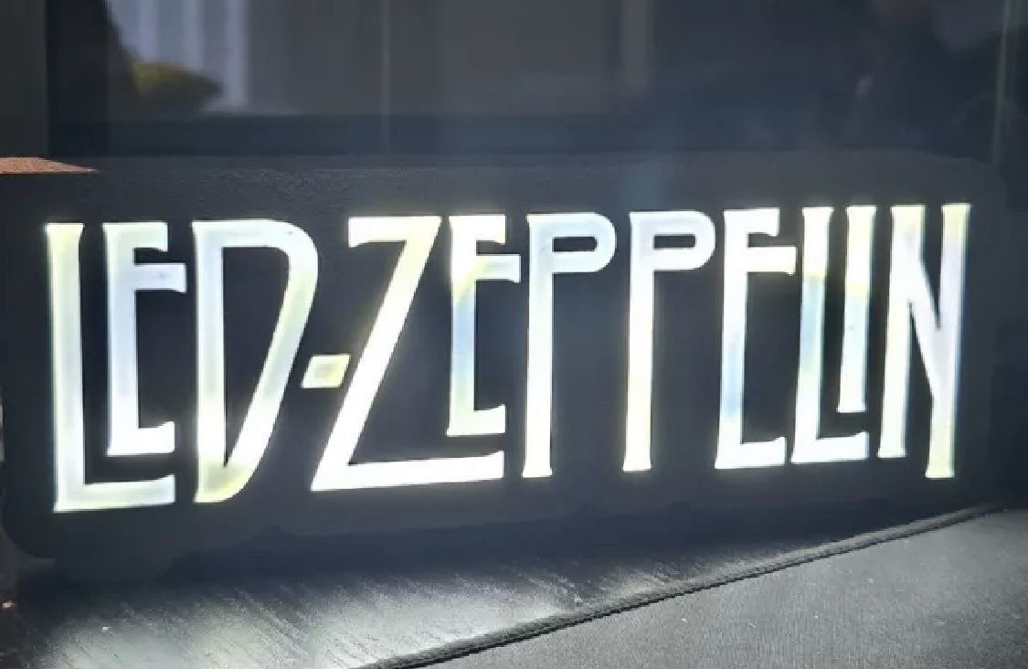Lampes: Lampe décoration LightBox Led Zeppelin – Neuf (Voir description) à Noville par Berlusconi55