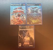 PS2 Jeux : Transformers + Power Rangers + Hotwheels
