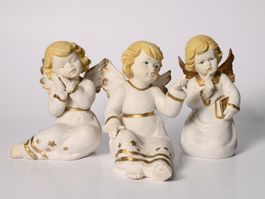 3er Set Vintage Engel Figuren
