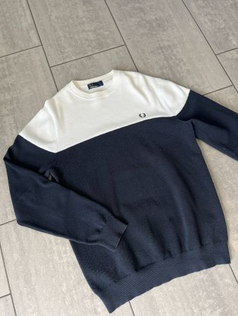 FRED PERRY Pullover Blau/Weiss