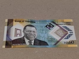 Namibia unique 60 banknote,delivery end of Oct