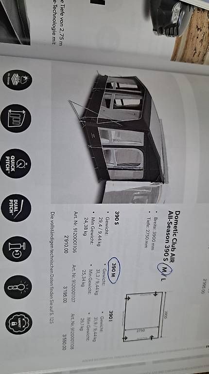 Vorzelte & Markisen: Dometic Club Air all Season – Gebraucht aus Rodersdorf von covoro65