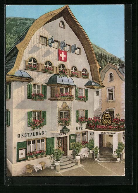 Ansichtskarten: AK Andermatt, Hotel Schweizerhof – Gebraucht aus Berlin von bartko-reher