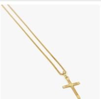 Kreuz-Anhänger 8Karat mit Kette s925