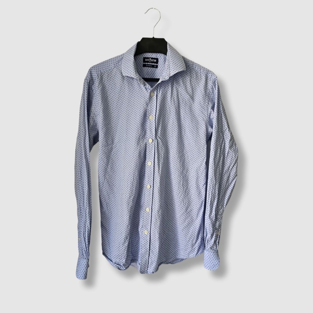 Camicie: Cafe Coton chemise bleu, taille 39 – Usato da Genève venduto da MariaS2